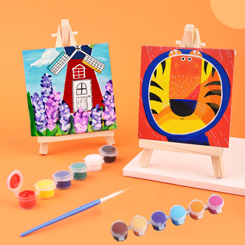 Custom Acrylic Paint Set with Easel