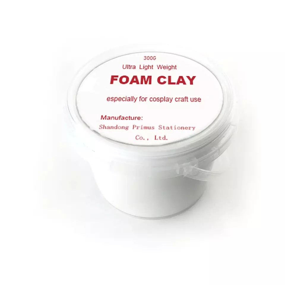 Cosplay Pros Air Dry Moldable Foam Clay (Black, White, Gray 150G - 300G)